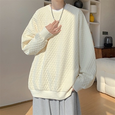 卫衣男秋季新款港风宽松提花套头上衣WY8021-特P32，男装卫衣，星座214-3