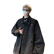 美式高街ins潮流牛仔外套大码宽松百搭工装牛仔衣男潮NZ2584-P88，男装工装外套，电商B295