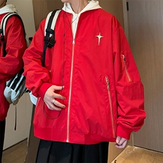 JK8103/P68秋装中性风立领夹克男女外套棒球服防水大码潮工装上衣，男装夹克，电商A141