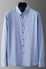 长袖衬衫男2023秋季季新款商务休闲衬衣潮流格子上衣中年男士寸衫，男装衬衫，电商B212（原钱塘6029）