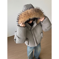 短款棉衣cleanfit棉服可拆卸帽子毛领加厚外套5D3065-TP90不，男装棉衣，电商A102
