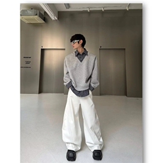 设计感假两件拼接卫衣春季宽松休闲时尚高级感上衣ZHY03p35，男装卫衣，星座1112-1