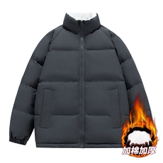 抖音直播连帽棉衣假两件加厚棉袄情侣款百搭面包服MY111-P65，男装棉衣，星座1402-1