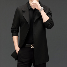时尚口袋中年上衣春季2023年翻领长袖单排扣西服AJY9666，男装西服，钱塘6003（原4033）