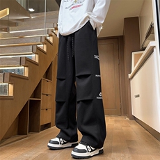 供抖音现货主推港风新款秋冬工装阔腿裤X416B-1-KL919-P55控88，男装工装外套，星座416B-1