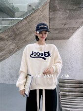 2021冬款加绒卫衣，女装卫衣/绒衫，简蔻