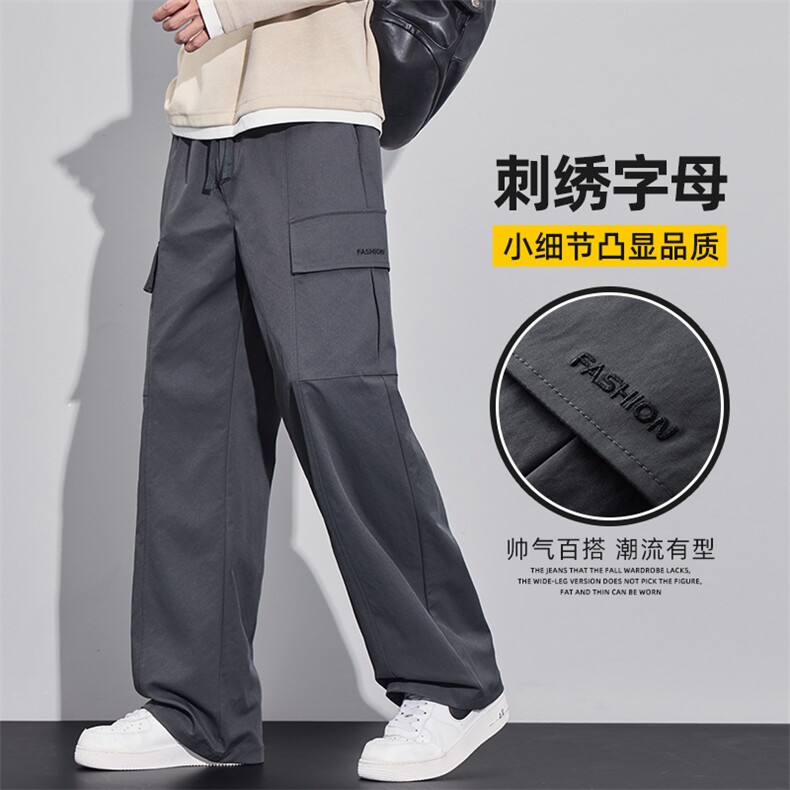 2025工装裤男士宽松直筒休闲长裤秋冬百搭美式冲锋裤子Z2590-P45图片