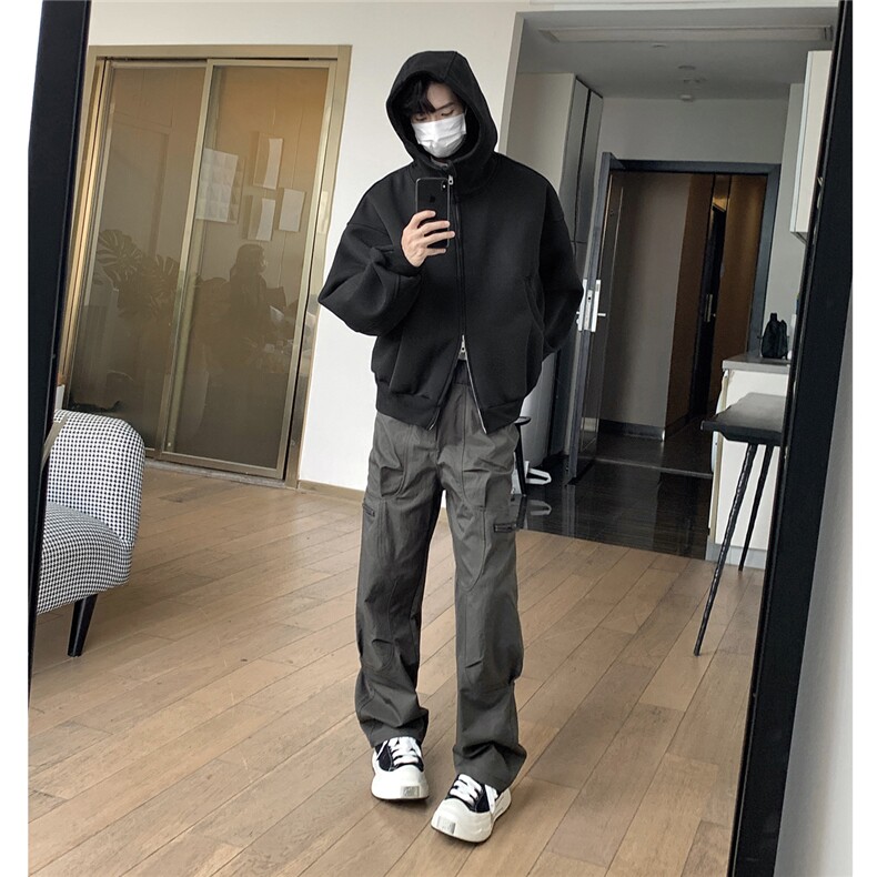 现货2加厚cleanfit美式休闲重磅480G短款开衫卫衣TTTB05-P98,男装卫衣,星座1315