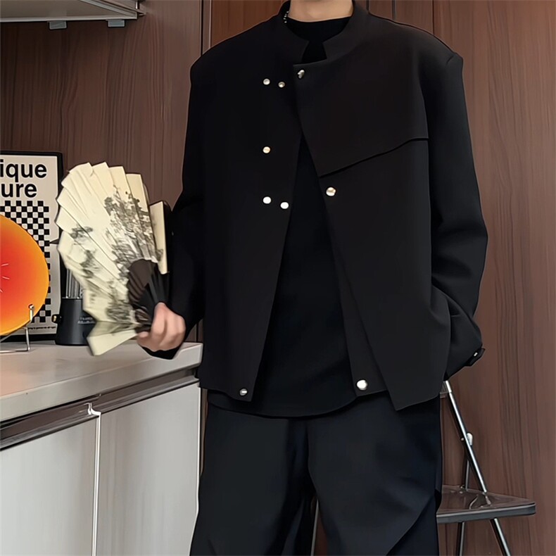 XF2607/P75春装新款现货新中式小西服男潮外套上衣,男装西服,电商A141