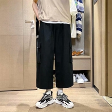 工装裤男九分裤夏季薄款ins潮牌潮流韩版百搭宽松长裤K1149-P30，男装休闲裤，星座512-4