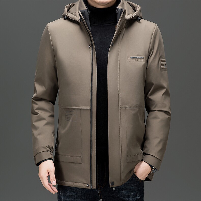 羽绒服男冬季中老年脱卸内胆羽绒外套爸爸装加绒加厚羽绒服防寒服图片