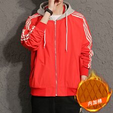 【】A003-927G-P65男士休闲加绒夹克外套日系灰墙，男装夹克，电商A003