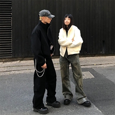 两千件现货到！女模图2025春款加厚高品质双拉头毛呢夹克W2501，男装夹克，电商C313