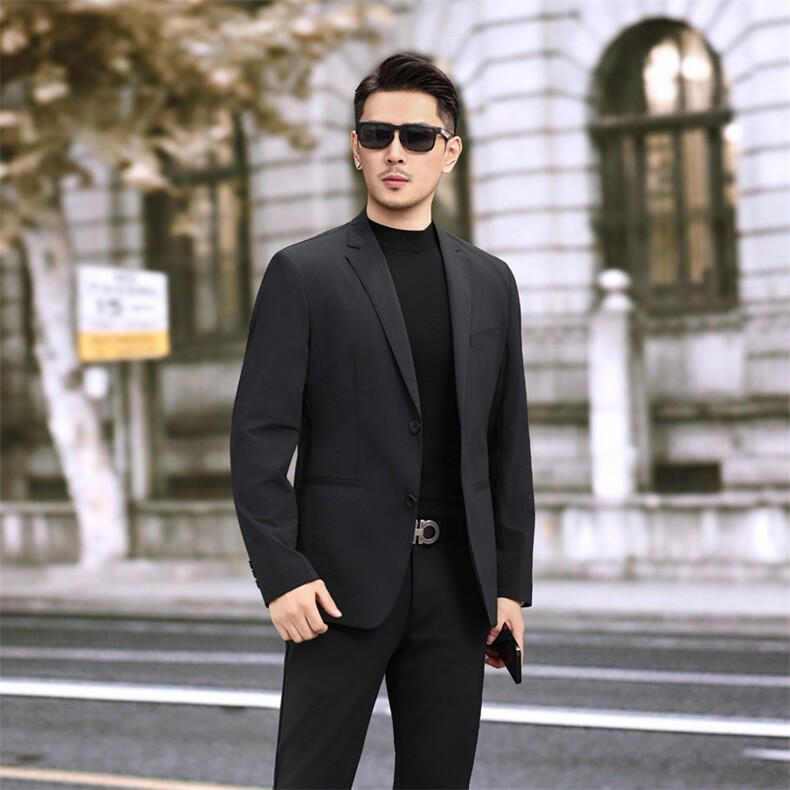 新款男士小西装青年修身秋季休闲西服2382P165,男装西服,电商D225
