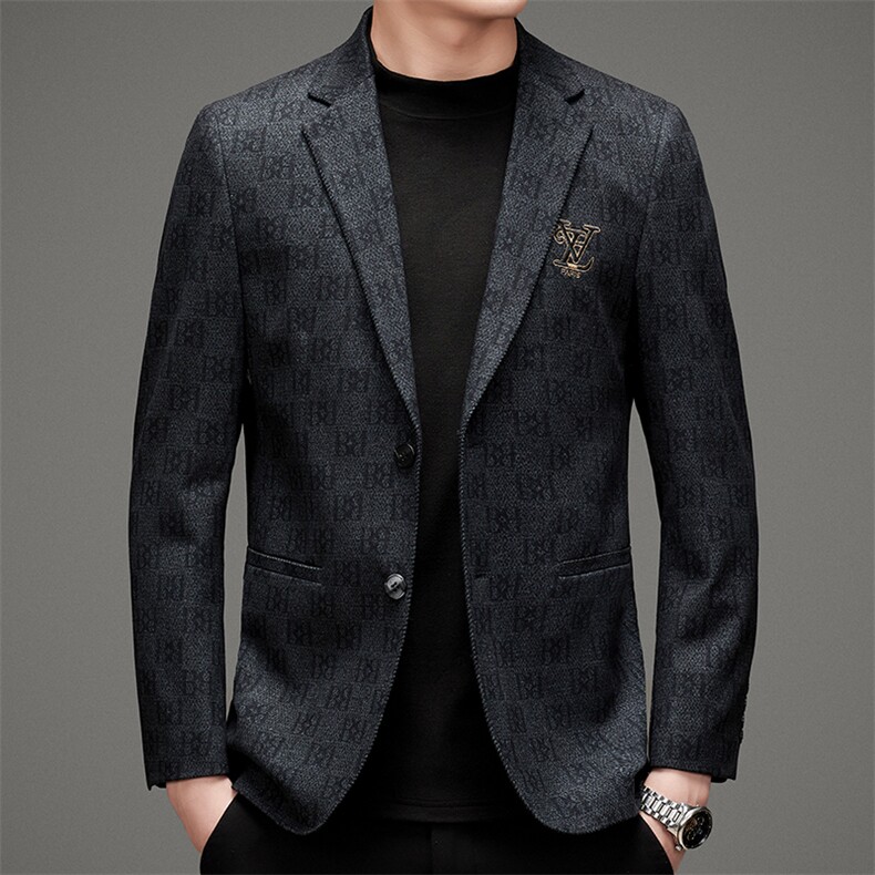 D2531男式2023春季新款便西男韩版西装外套商务休闲西服男装P190,男装西服,电商B360