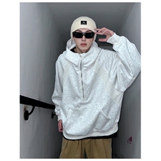 网图秋季重磅直播380克全棉拉链套头连帽卫衣外套AH908-P45，女装短外套，四季星座610B