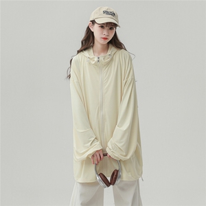 中性！2025年夏季防晒衣港风宽松大码防晒服外套女C213-23050-P58图片
