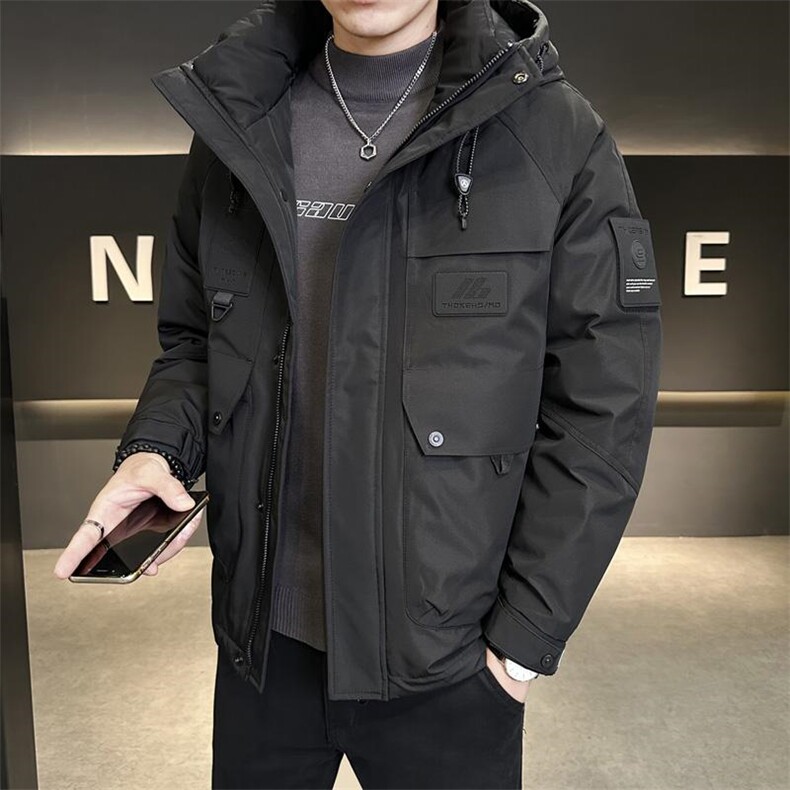 冬季店主风新款工装羽绒服男短款保暖羽绒外套Y3697-P235,男装羽绒服,电商A239