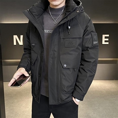 冬季店主风新款工装羽绒服男短款保暖羽绒外套Y3697-P235，男装羽绒服，电商A239