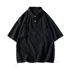夏季潮流休闲衬衣宽松大码短袖衬衫A161-1704-P40，男装衬衫，电商A161