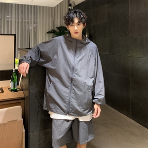 D8870-特P65美式户外防晒衣套装男夏季潮牌宽松防嗮服百搭冲锋衣图片