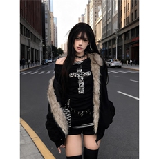 网图猫耳朵加绒连帽棉衣座山雕外套棉服加厚棉袄A025-CY19020-90，男装棉衣，电商A025