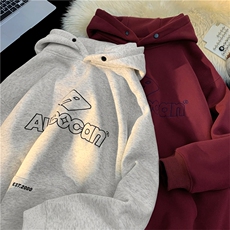 重磅现货高品质潮牌连帽字母绣慵懒卫衣TT011-加绒P65控89，男装卫衣，星座804-1