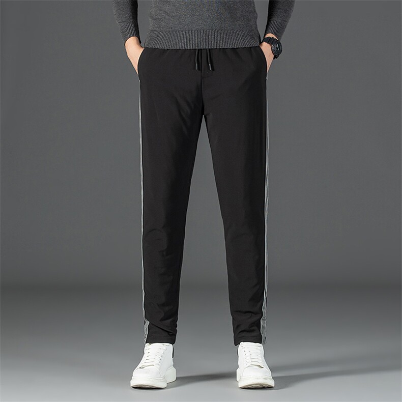 中年男士冬季厚款百搭鹅绒羽绒裤2023新款商务休闲男装保暖裤子，男装棉裤，电商B212（原钱塘6029）