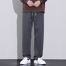 现货男士休闲长裤春季新款潮流宽松直筒阔腿条纹工装裤Z2354-P45，男装工装外套，星座509