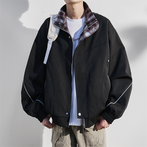 JK8871-P75L-9XL2025秋冬新款翻领夹克外套控128,小个子胖女生长靴搭配西装外套图片