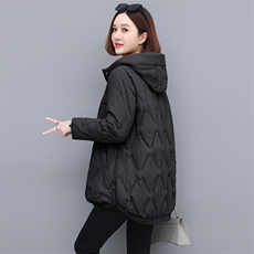 时尚气质休闲连帽羽绒服修身显瘦保暖外套，女装羽绒服，依恋蒂丝