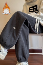 2025冬季新款内景大码羊羔绒灯芯绒小脚裤M-5XHK23914-特P35，男装休闲裤，电商A022