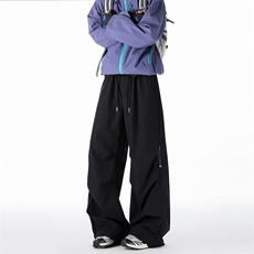 美式抽绳褶皱伞兵工装裤男女复古宽松休闲速干裤K0263-P43，男装工装外套，星座308B-2