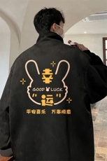 麂皮绒夹克男大码立领褂子外套JK85297-P68加绒款-P78，男装夹克，电商A040