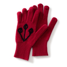 2025年冬季新款百搭手嵌花一线手套，手套，蒙娇羊绒