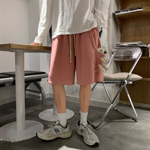 春夏装男女ins潮中性风宽松大码休闲短裤五分裤K454/P30控39图片