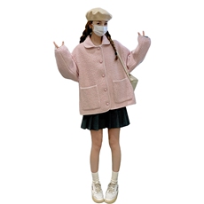 【新款】圈圈羊毛小香羽绒服（90白鸭绒)2C272-C21-P235K348，女装毛呢外套，2C272