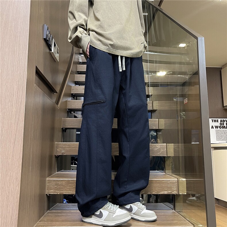 美式复古工装裤子男秋季多口袋百搭宽松潮牌直筒休闲长裤M558-P40,男装工装外套,星座509