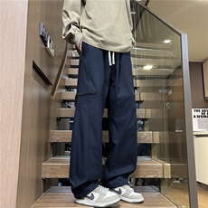 美式复古工装裤子男秋季多口袋百搭宽松潮牌直筒休闲长裤M558-P40，男装工装外套，星座509