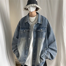 星座910净版水洗牛仔夹克外套上衣高品质可二开特批55-K718，男装工装外套，星座910