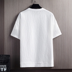 夏季现货主推不断货情侣大码港风休闲圆领短袖T恤男T12P25，男装T恤，电商B226-2（原B217-2）