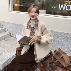 2024年新款羊羔毛外套0132，女装羊羔毛/颗粒绒，浙宝069