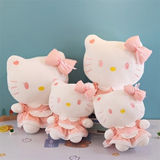 童园毛绒玩具厂 新款hellokitty玩偶毛绒玩具公仔洛丽塔KT猫布娃娃儿童生日礼物女