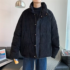 面包服男棉衣2024新款冬季灯芯绒韩版潮流情侣棉服潮秋冬加厚外套，男装棉衣，星座716-2