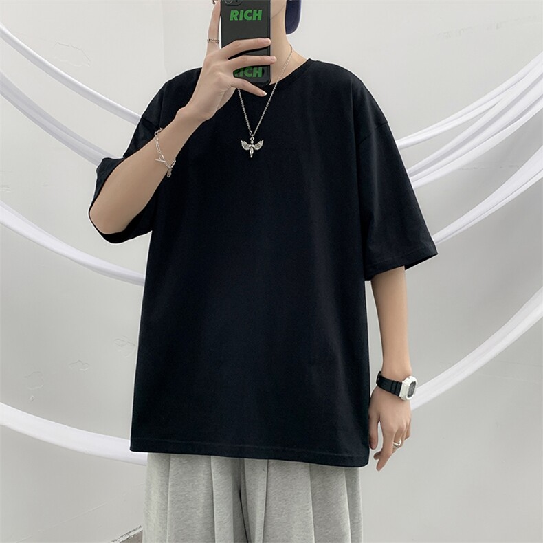 260克新款多色男士情侣款款松潮流半袖青少年圆领短袖JC022P17,男装T恤,星座1905A（原电商B343）