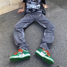 牛仔裤男夏季潮大码休闲裤子高街设计刺绣B13P50，男装牛仔裤，星座1116-2