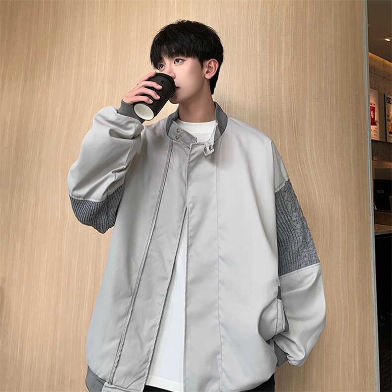 Wt002-P60美式复古拼接潮牌棒球服,男装夹克,星座1501-1