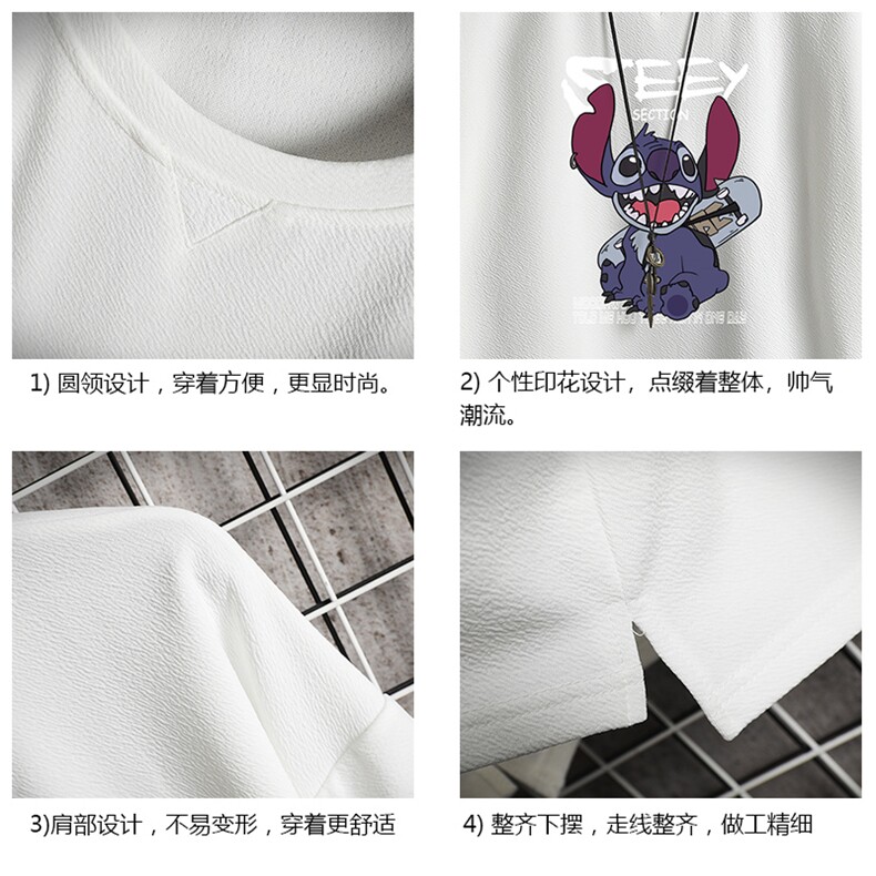 Q11038-P30春夏季七分袖t恤男大码五分袖男短袖中袖网格挂拍,男装T恤,电商A040A