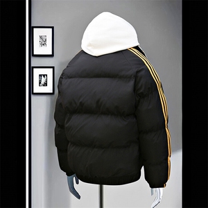 冬季港风三条杠立领棉服防风保暖加厚棉衣外套MY1128 P80图片