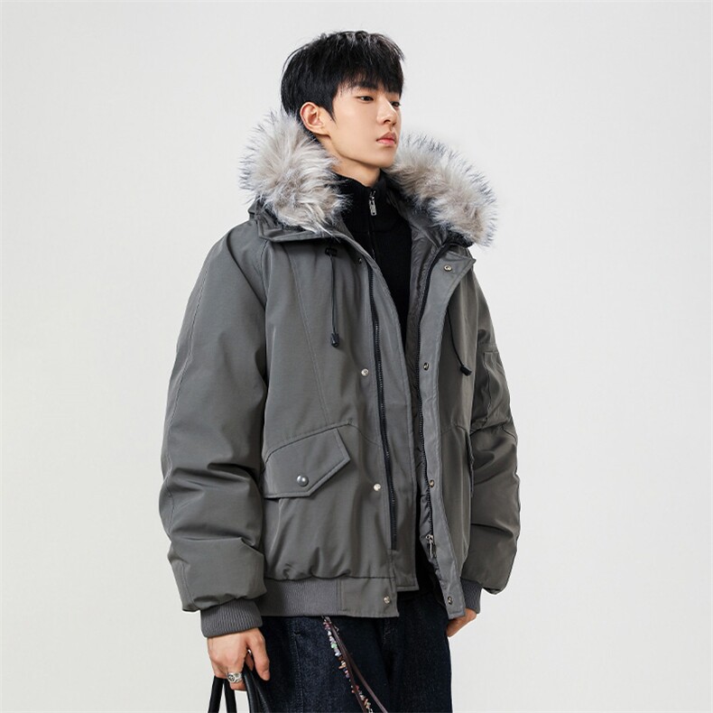 美式毛领派克棉服男冬季加厚工装棉衣情侣外套M060-P110迷彩P115,男装棉衣,星座308B-2